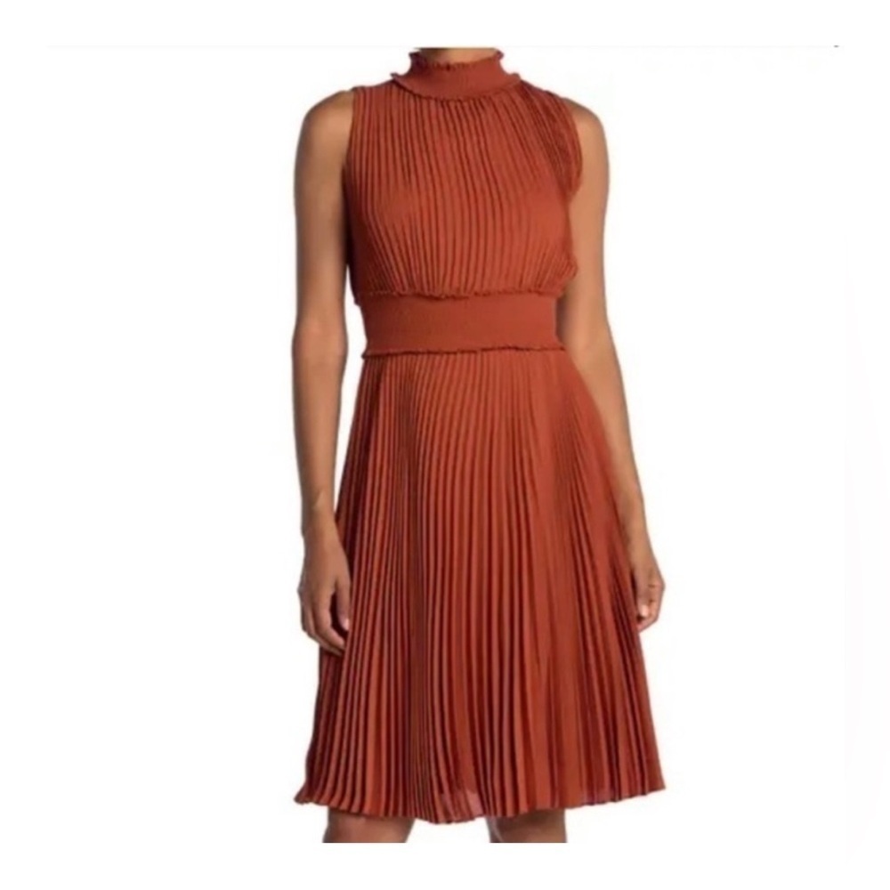 NANETTE LEPORE Sleeveless Smock Neck & Waist Midi size 8